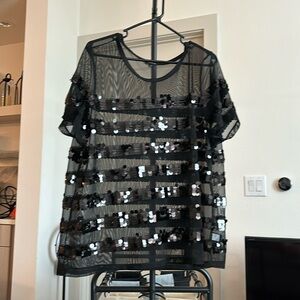 Torrid Sequin/mesh top